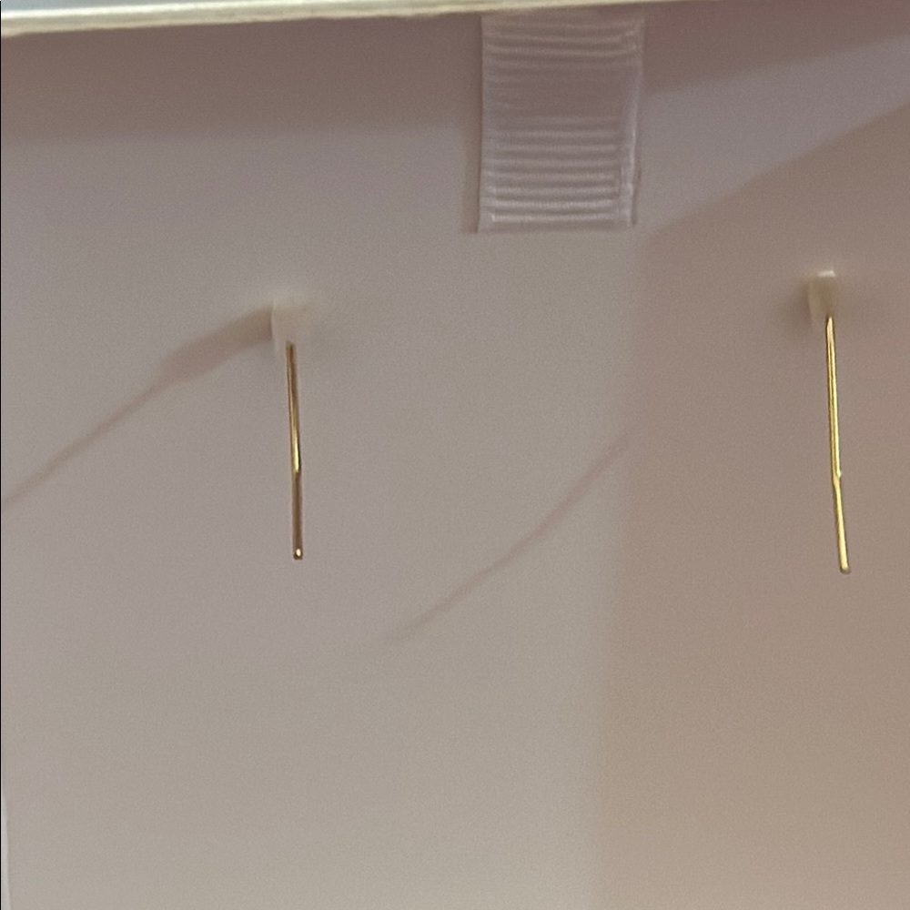 House of Harlow 1960 Gold Earrings with Red Accents - Picture 4 of 4